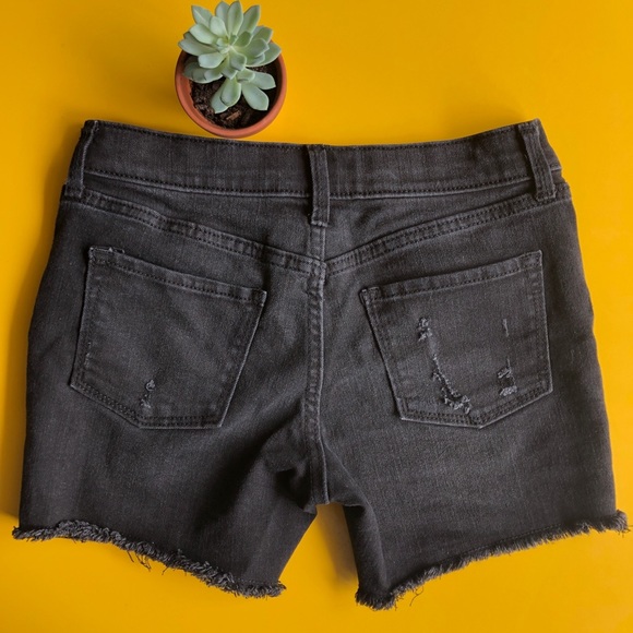 OLD NAVY Black denim shorts - Size 12 - Picture 4 of 5